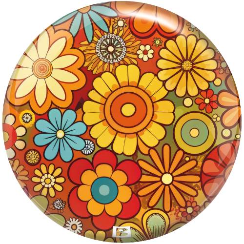 Brunswick Viz-a-ball RETRO FLOWERS